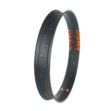 85mm wide carbon 26er fat bike single wall flyweight rim hookless tubeless compatible
