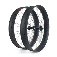 85mm wide carbon 26er fat bike wheels hookless double wall tubeless compatible