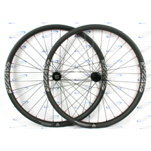 Hand-built AM728 asymmetric rim profile carbon fiber mtb 650B wheels