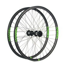 Hand-built carbon AM724 asymmetric 27.5 mtb all mountain 650B wheels tubeless compatible